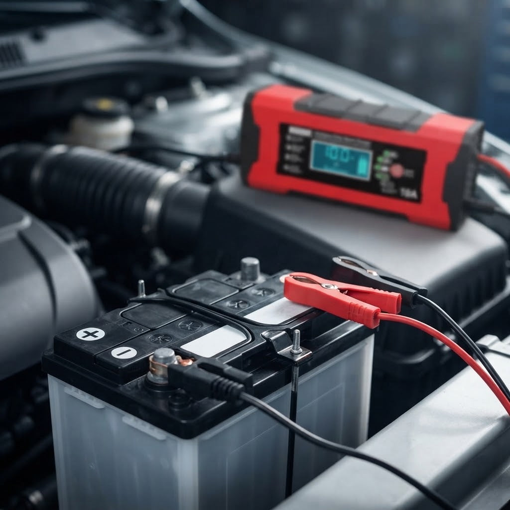 Cargador Inteligente De Batería Para Coche 12v/24v